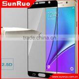 0.3mm 9H color full cover tempered glass screen protector for samsung galaxy note 5,Note 5 color screen protector