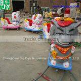 Kids Outdoor Grey Wolf Electric Train,electric Ride on Train With Track