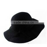 2015 Fashion Womens Hat Black Wide Brim Sinamay Hat thumbnail-4