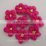 100 Pcs Handmade Pink Mini Sage Rose Paper Flower thumbnail-1