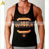2014 Hot Sell Cheap Black 100 Cotton Men Tank Top