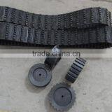 Manufacture rubber tracks for robot