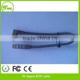 2ft CAT5e RJ45 Shielded 90 Degree Down to Straight FTP Ethernet LAN Cabl