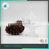 Diamond Crystal Glass Ice Cream Bowl With Glass Lid thumbnail-3