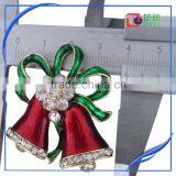 2015 New ! Christmas Brooch ,custom Rhinestone Christmas Tree Brooch, Jingle Bells thumbnail-4