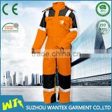 high vis orange women rain water-resistant coverall with reflective tape waterproof paint workwear coverall