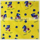 Various Cartoon Pattern Printed Cotton Flannel Fabric
