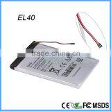 Original Replacement Lithium EL40 Mobile Battery for Motorola XT830C XT1019 3.8V 1980 MAh thumbnail-3