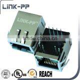 7499210121A Single Port 10/100 BASE-T POE RJ45 Connector MagJack thumbnail-1