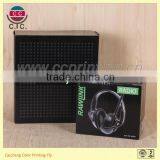 Luxury Black Paper Package Box Packing For Headset