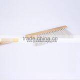 Double Row White Horse Hair Bee Brush thumbnail-2