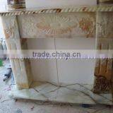 Top Qulaity Western Style WHITE ONYX FIREPLACES thumbnail-4