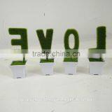 Mini Bonsai Artificial Letters Grass for Decoratrion thumbnail-6