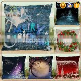 luxury decoration home printed christmas image cushion pillow