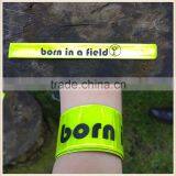 2 x High Visibilty Slap Band Reflective Safety Flo Yellow hi Viz Adult Children thumbnail-3