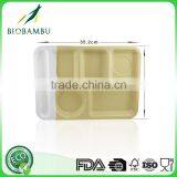 Corn Starch Long-lasting Affordable Bamboo Fiber Divided Dinner Plate thumbnail-4