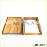 Natural Bamboo Office A4 Paper File Tray Homex-BSCI