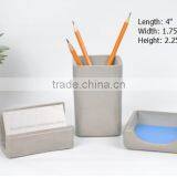 Office Series Desk Set Concrete Business Card Holder thumbnail-2