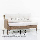 Harrison Right Hand Wicker Bench - Poly Rattan Furniture - Vietnam Outdoor Wicker Set thumbnail-2