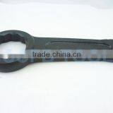 100mm DIN7444 Ring Slogging Spanner (10~185mm) 45# Carbon Steel 40Cr Hammer Striking Box Wrench thumbnail-2