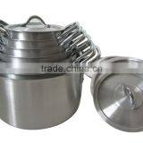 14pcs 16-28cm High Quality Satin Aluminum Multi Soup Stock Pot Set thumbnail-2