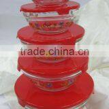 GH049 5pcs Glass Bowl Set With Deco thumbnail-1