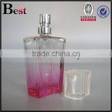 Cosmetic Perfume Flat Shoulder 30ml Square Glass Bottle Gradual Pink Silver Aluminum Pump Sprayer Bottle Glass China Suppliers thumbnail-4