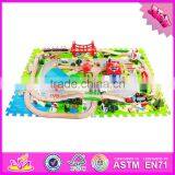 2017 Most Popular Preschool Children Wooden Train Set W04C067 thumbnail-6