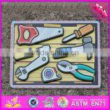 2016 новый дизайн образовательного идентификационного деревянного игрушки - паззла с фигурами для малышей W14D016 thumbnail-3