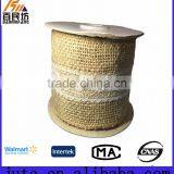 Narure Jute Fabric Roll With Lace Wired for Wedding thumbnail-1