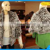 High Quality Knitted Rex-Rabbit Shawl thumbnail-3
