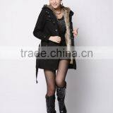 Warm Winter Coat Jacket Outerwear Faux Fur Lining Women's Fur Jackets Overcoat thumbnail-2