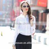 2016 Wholesale Plain White Cotton Ladies Office Shirt thumbnail-2
