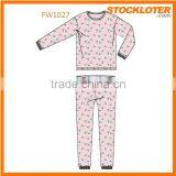 150408y 2015 100% Cotton Children Pyjamas Set Stock China Factory Stocklots thumbnail-1
