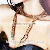 Fashion Bohemia Style Leaves Pendant Necklace Jewelry Neck Decor for Ladies (Silver) thumbnail-2
