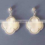 Mother of Pearl Silver MOP Earring thumbnail-1