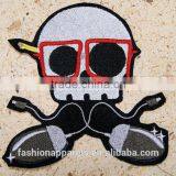 Custom High Quality Embroidered Creative Skulls Patch for Clothes Embroidery Patch Made in China Choose Size/color thumbnail-5