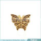 18k Gold Animal Shape Beads Factory for Jewely Making Butterfly Beads thumbnail-1