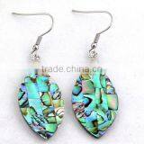 Fashion Cut Out Mosaic Earrings Luxury Square Shell Earrings Jewelry Korean Female Abalone Shell Hoop Earrings thumbnail-2