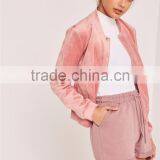 Wholesale Blank Shorts Lightweight Satin Stretch Waistband Shorts Turn Up Jogger Shorts Pink thumbnail-5