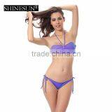 11 Pure Colors Bikini Large Size Beautiful Xxx Sex China Bikini Girl Photos Swimwear Chest Pad Swimwear thumbnail-6