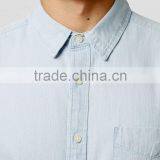 White Denim Short Sleeve Casual Shirt thumbnail-2