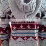 Pattern Knitted Coat&Wool Coat&Winter Clothes For Lady thumbnail-6