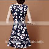 2015 New Fashion Print Long Dresses for Women Sleeveless Beach Dress Female Floral Casual Cute Boho Maxi Summer Dress thumbnail-3