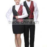 Juqian Custom 5 Start Summer Restaurant Manager Hotel Waiter Receptionist Uniform Designs With Embroidery Vest thumbnail-3