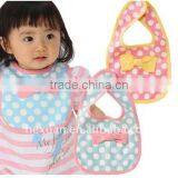 2 Colors Mixed Baby Bibs, Bow Girl Bib Good Quality Baby Bibs thumbnail-1
