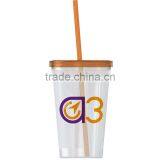 USA Made 20 oz Single Wall Tumbler With Straw And Lid - Comes With Your Logo thumbnail-4