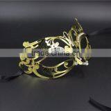 Metal Filigree Venetian Masquerade MardiGras Party Diamante Eye Mask thumbnail-2