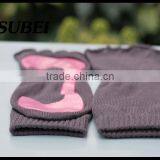 Support & Open Toe Non-slip Breathable Cotton Knitted Yoga Pliate Socks thumbnail-2