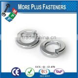Made in Taiwan Silicon Bronze Medium Thick Stainless Steel Zinc Plated Steel Split Lock Washer